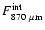 $F^{{\rm int}}_{{\rm 870~\mu m}}$