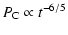 $\displaystyle P_{\rm C} \propto t^{-6/5}$