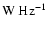 $\rm {W~Hz^{-1}}$