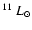 $^{11}~L_{\odot}$