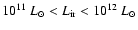 $10^{11}~L_{\odot} < L_{\rm ir} < 10^{12}~L_{\odot}$