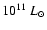 $10^{11}~L_{\odot}$