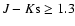 $J-K{\rm s} \geq 1.3$