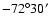 $-72^{\circ} 30\hbox{$^\prime$ }$
