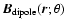 ${\vec B}_{\rm dipole}({\vec r};\theta)$