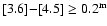 $[3.6]{-}[4.5] \geq 0.2^{\rm m}$
