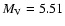 $M_{\rm V} =5.51$