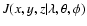 $J(x,y,z\vert\lambda,\theta, \phi)$