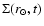 $\Sigma(r_{\odot},t)$