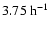 $3.75~{\rm h}^{-1}$