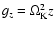 $g_z = \Omega_{\rm K}^2 z$