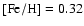 $\rm [Fe/H] = 0.32$