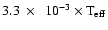 $3.3~\times~~10^{-3}\times \rm T_{\rm eff}$