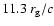 $11.3~r_{\rm g}/c$