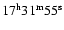 $17^{\rm h}31^{\rm m}55^{\rm s}$