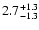 $2.7^{\rm +1.3}_{-1.3}$