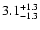 $3.1^{\rm +1.3}_{-1.3}$