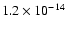 $1.2\times10^{-14}$