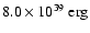 $8.0\times 10^{39}\ {\rm erg}$
