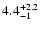 $4.4^{\rm +2.2}_{-1}$
