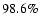 $98.6\%$