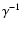 $\gamma^{-1}$