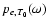 $p_{e,T_{0}}(\omega)$