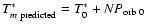 $T^*_{m \; {\rm predicted}} = T^*_0 + N P_{\rm orb\; 0}$