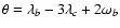 $\theta = \lambda _b - 3 \lambda _c + 2 \omega _b$