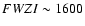$FWZI
\sim 1600$