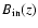$B_{\rm in}(z)$