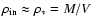 $\rho_{\rm in} \approx \rho_* =
M/V$