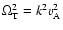 $\Omega_{\rm T}^2 = k^2 v_{\rm A}^2$