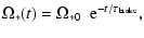$\displaystyle \Omega_*(t) = \Omega_{*0} \ \ {\rm e}^{-t/\tau_{\rm brake}} ,$
