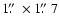 $1\hbox{$.\!\!^{\prime\prime}$ }\times 1\hbox{$.\!\!^{\prime\prime}$ }7$