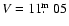 $V=11\hbox{$.\!\!^{\rm m}$ }05$