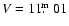 $V=11\hbox{$.\!\!^{\rm m}$ }01$