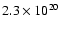 $2.3\times10^{20}$