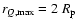 $r_{Q,{\rm max}} = 2~R_{\rm p}$