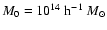 $M_0=10^{14}~{\rm h}^{-1}~{M_{\odot}}$