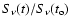 $S_{\nu }(t)/S_{\nu }(t_{\rm o})$