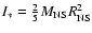 ${I_* = \frac{2}{5} M_{\rm NS} R^2_{\rm NS}}$