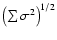 $\left( \sum \sigma^2 \right)^{1/2}$