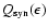 $Q_{\rm {syn}}(\epsilon)$