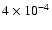 $4\times10^{-4}$