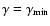 $\gamma=\gamma_{\rm min}$
