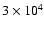 $3\times 10^4 $