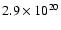 $ 2.9\times 10^{20}$