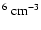 $^6~{\rm cm}^{-3}$