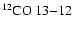 $\rm ^{12}CO~13{-}12$